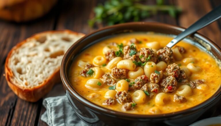 Macaroni Cheeseburger Soup Recipe