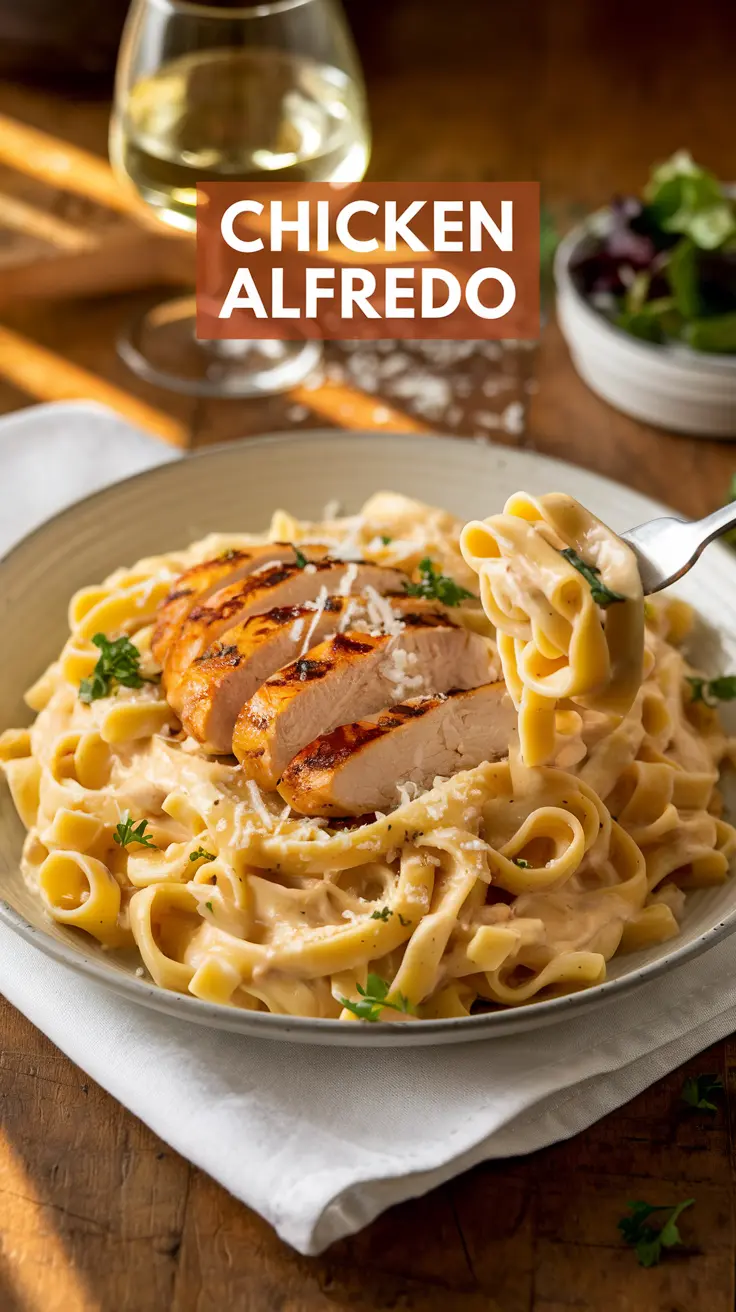 Creamy Chicken Alfredo Pasta
