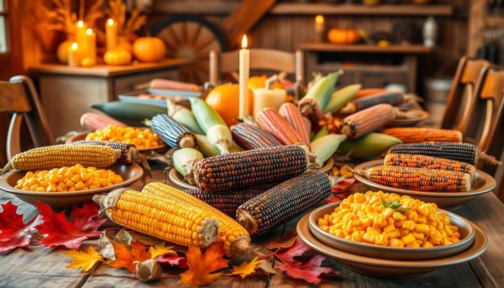 corn Thanksgiving history