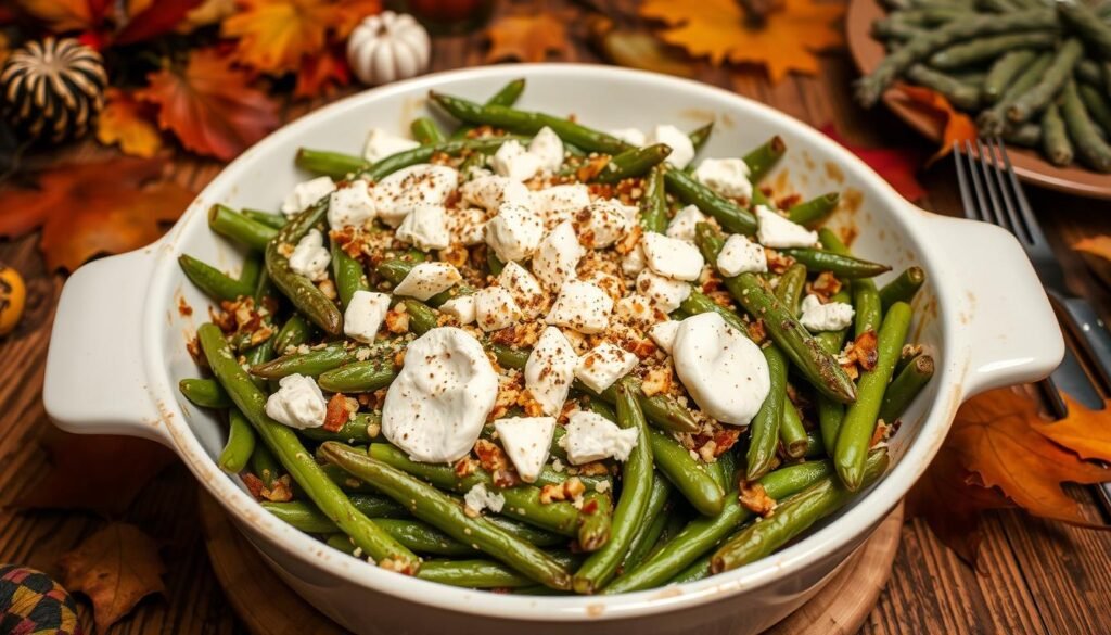 goat cheese green bean casserole