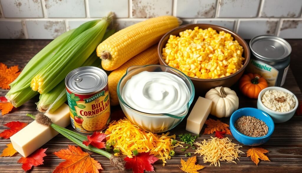 ingredients for corn casserole