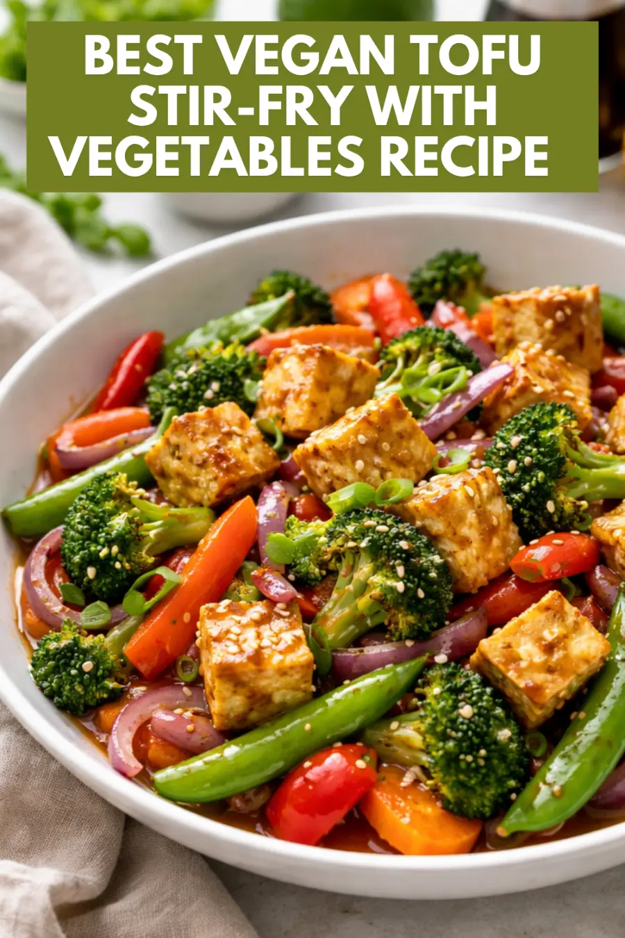 Vegan Tofu Stir-Fry with Vegetables Recipe