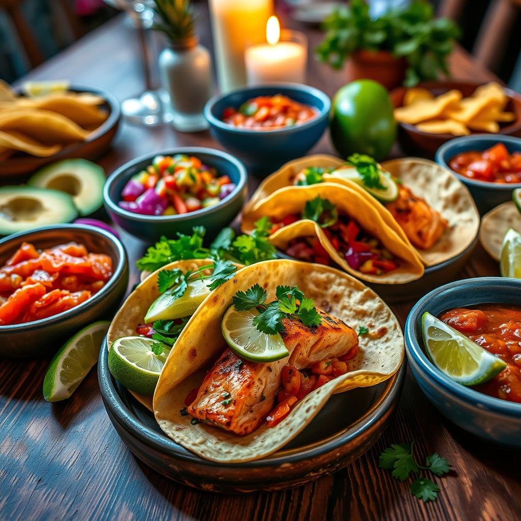 Easy Taco Night Dinner with Grilled Salmon Tacos