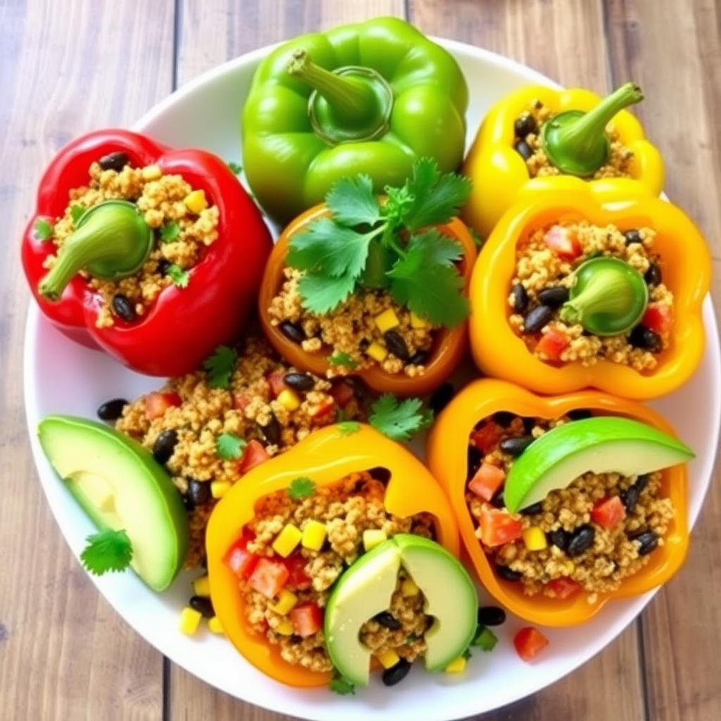 Easy Vegan Stuffed Peppers