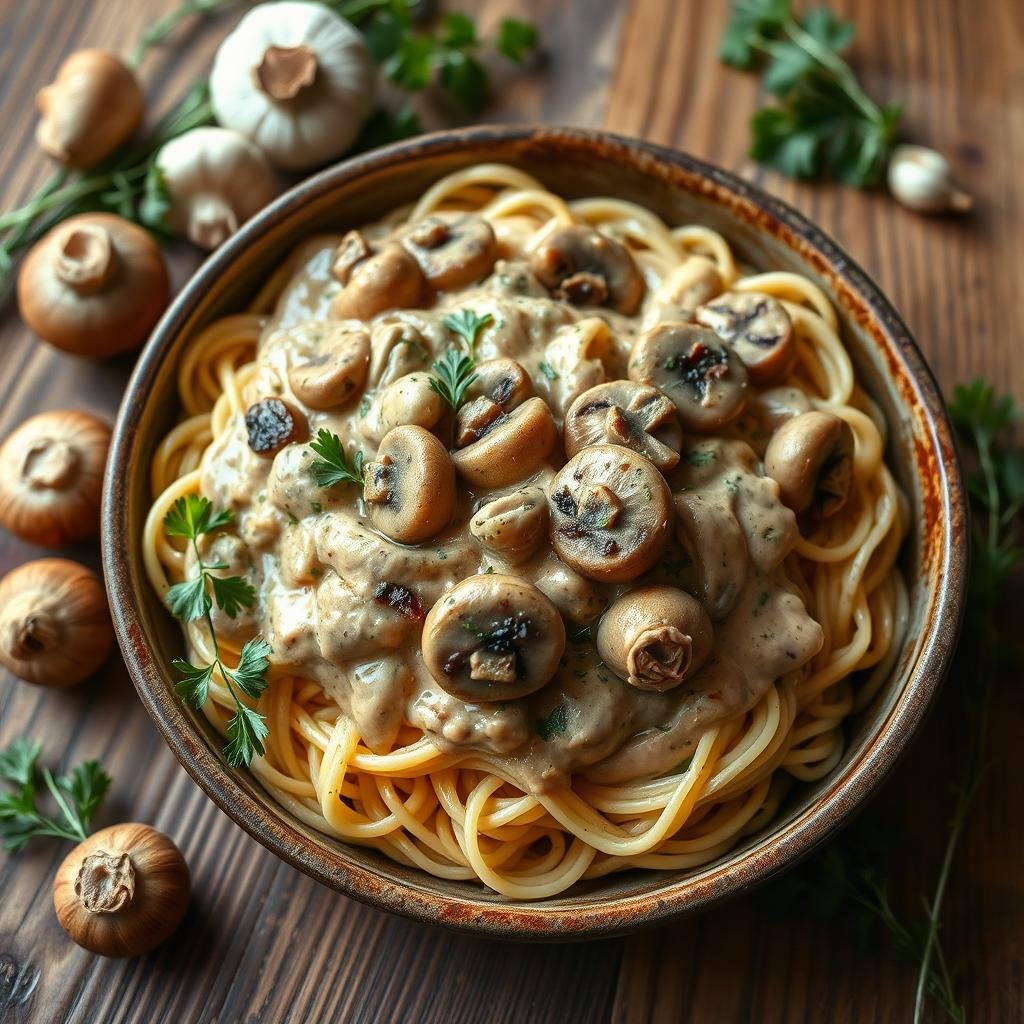 Healthy Mushroom Stroganoff