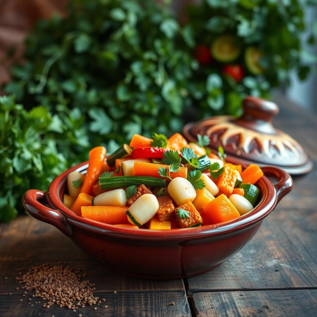 Healthy Vegetarian Tagine Dish