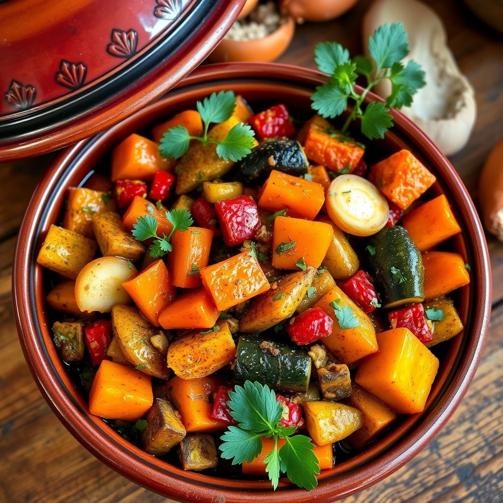 Healthy Vegetarian Tagine Dish