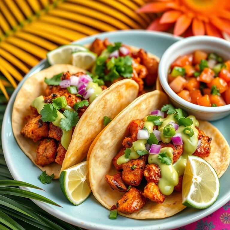 Jamaican Jerk Chicken Tacos recipe