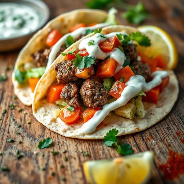 Lamb Tacos with Tzatziki Sauce Recipe