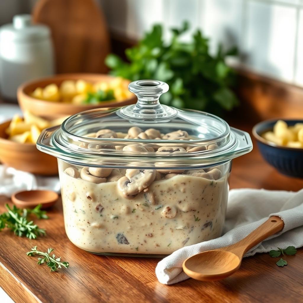 Storing Vegan Stroganoff