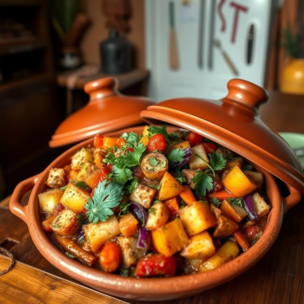 Tasty Vegan Tagine Dish