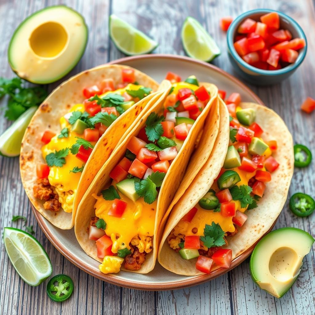 Tex-Mex breakfast tacos