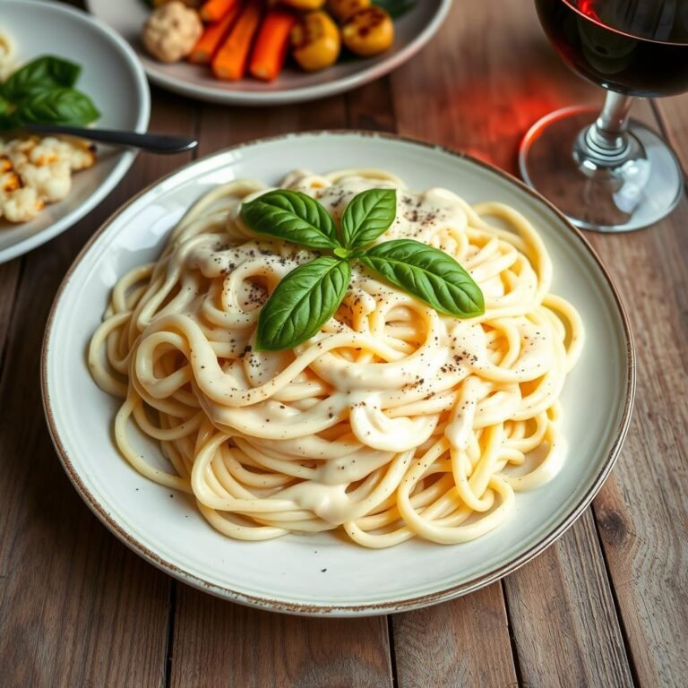 Vegan Cauliflower Alfredo Pasta Recipe