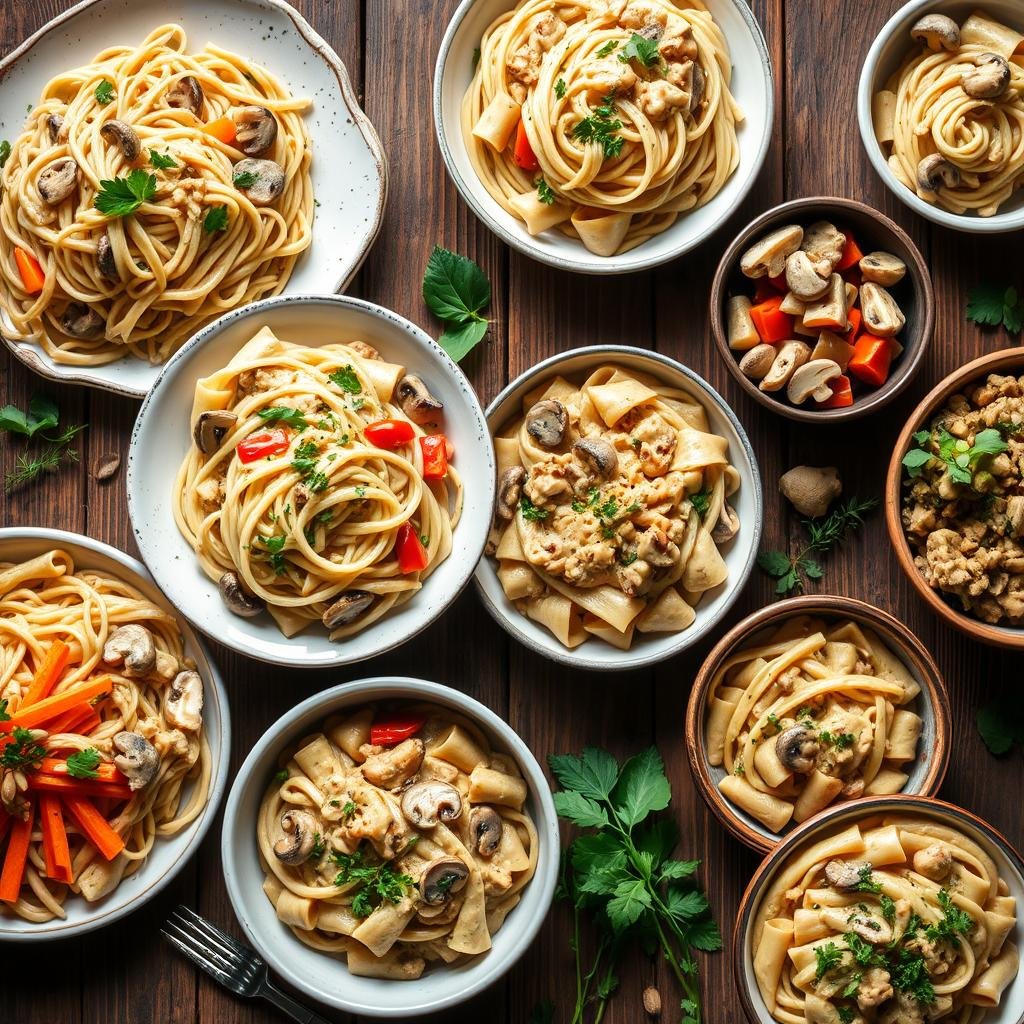 Vegan Stroganoff Variations