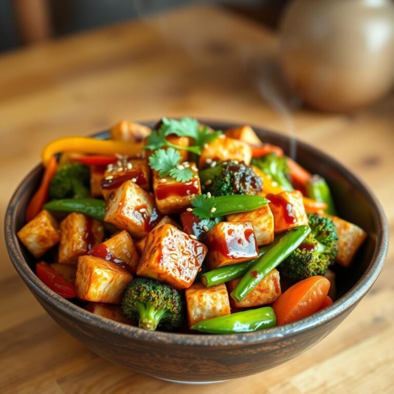 Vegan Tofu Stir-Fry with Vegetables Recipe