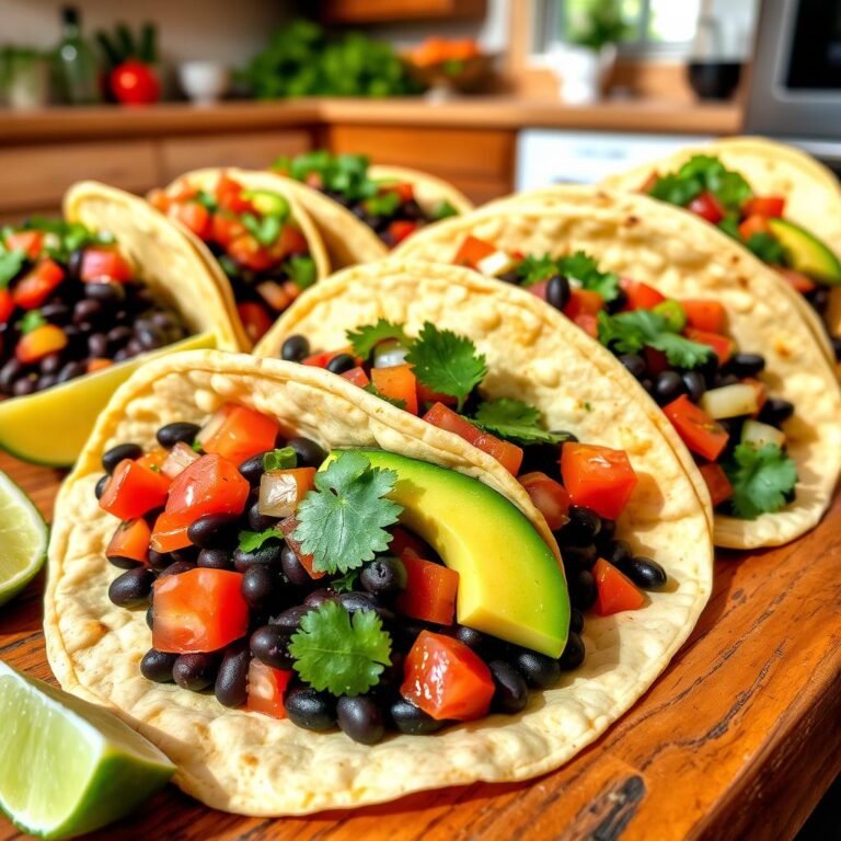 Vegetarian Black Bean Tacos Recipe