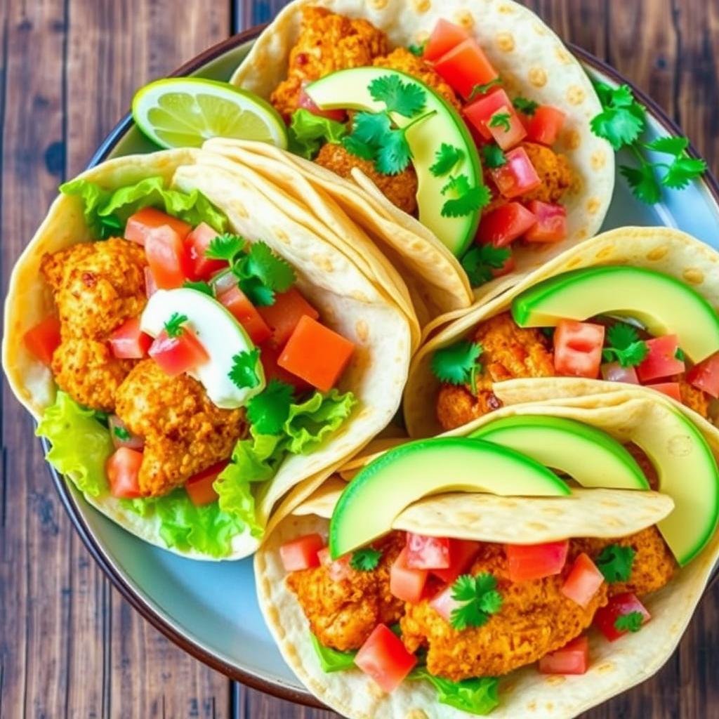 air fryer chicken tacos