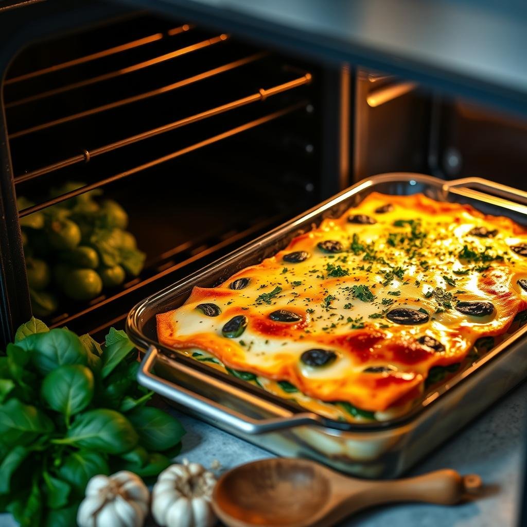 baking vegan lasagna