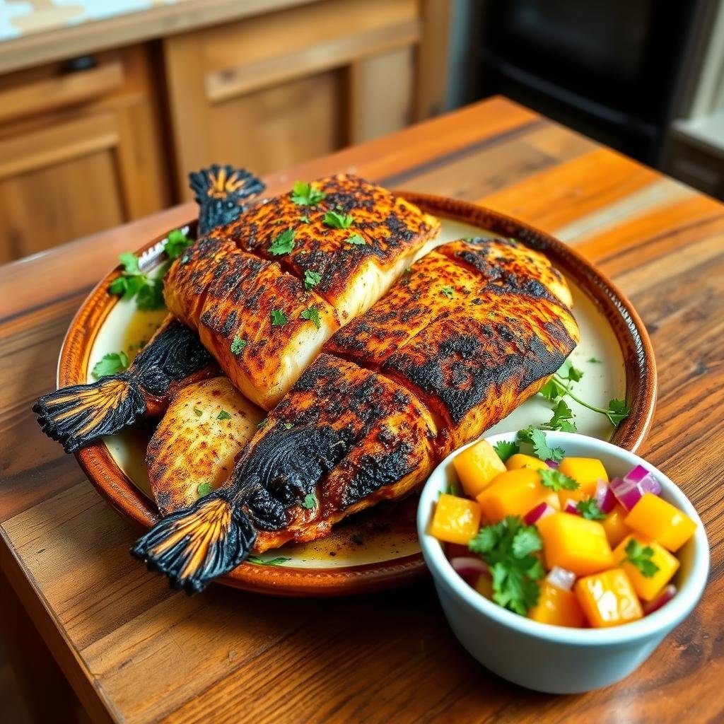 blackened fish