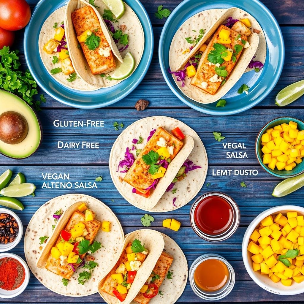 customized fish tacos with dietary restrictions