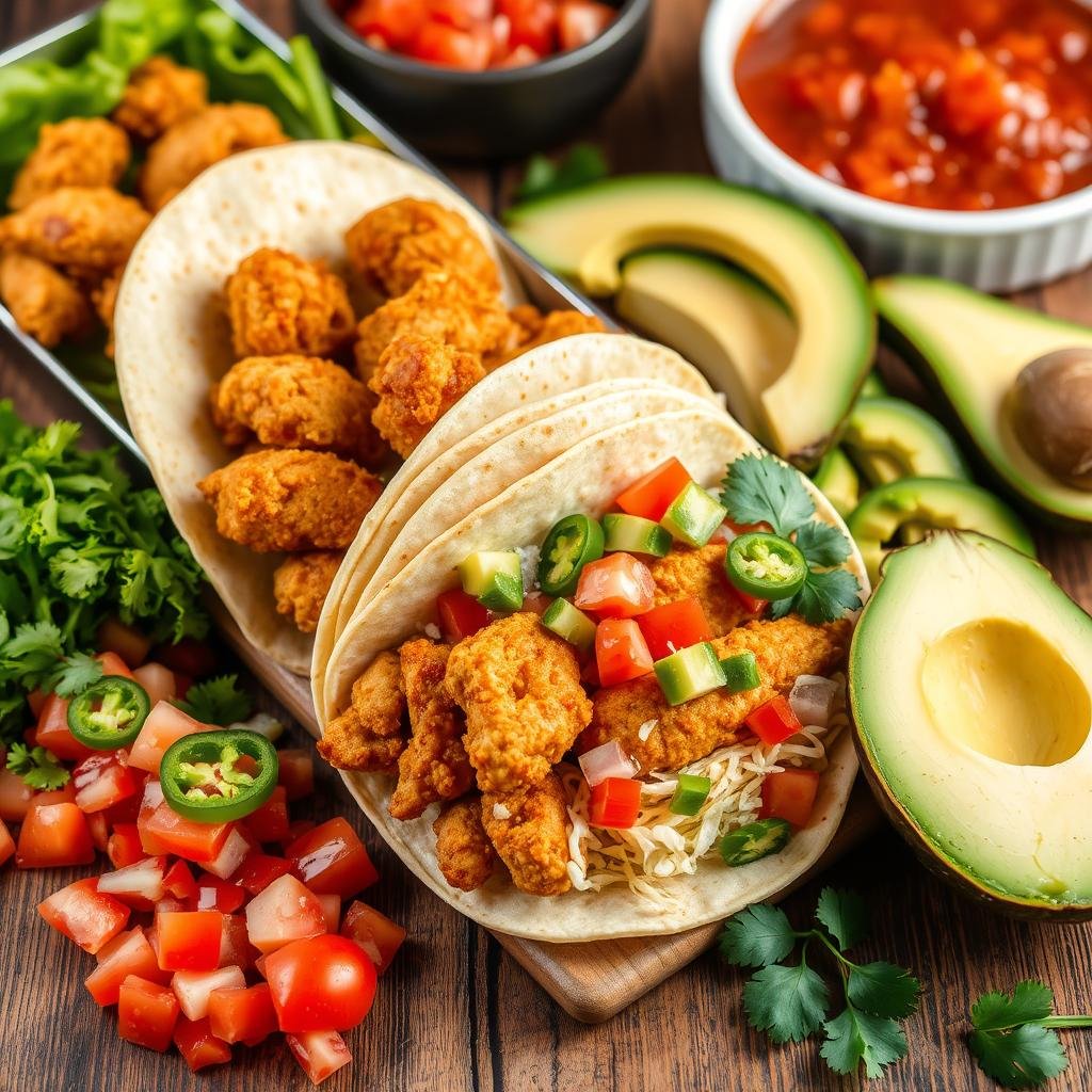 fried chicken tacos ingredients