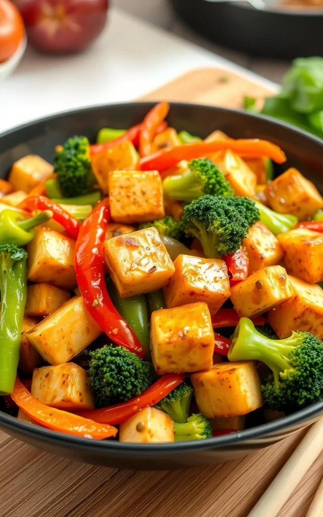 Vegan Tofu Stir-Fry with Vegetables Recipe