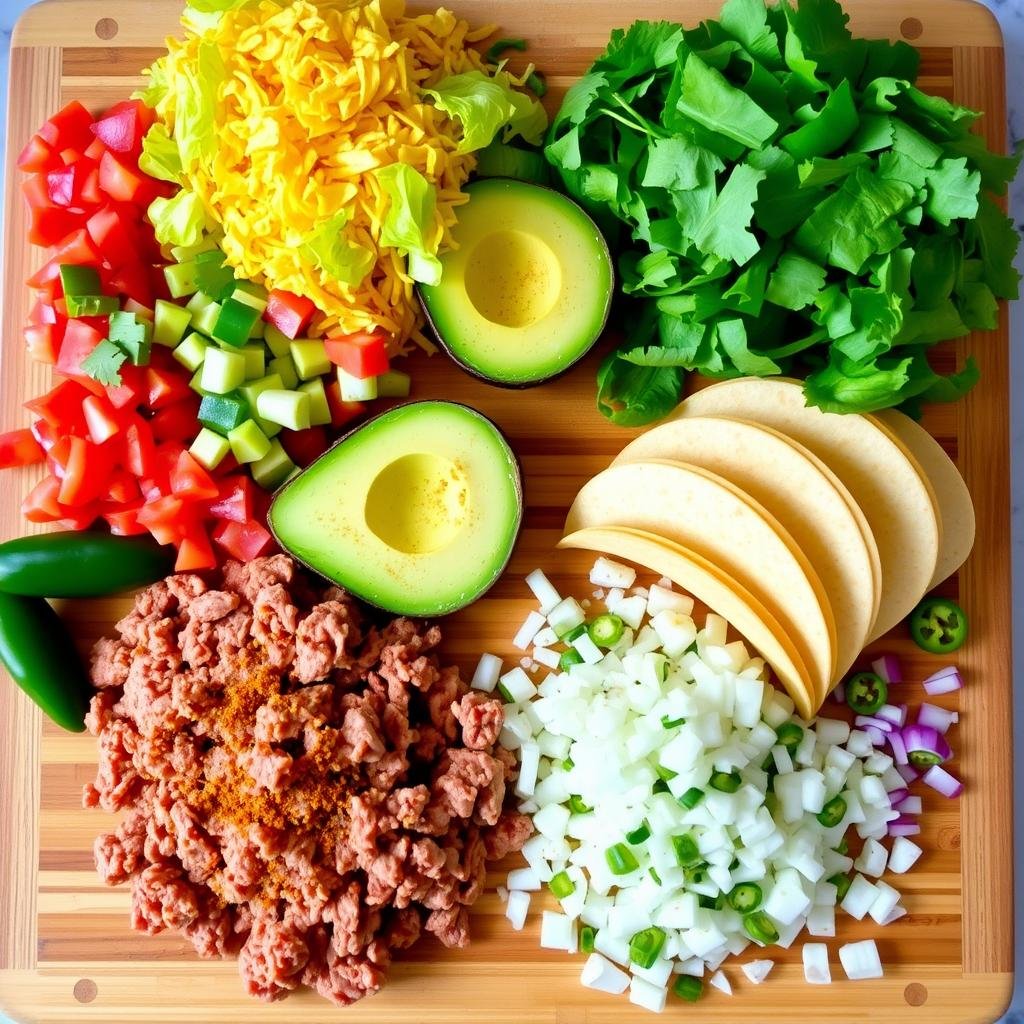 ingredients for easy taco recipes