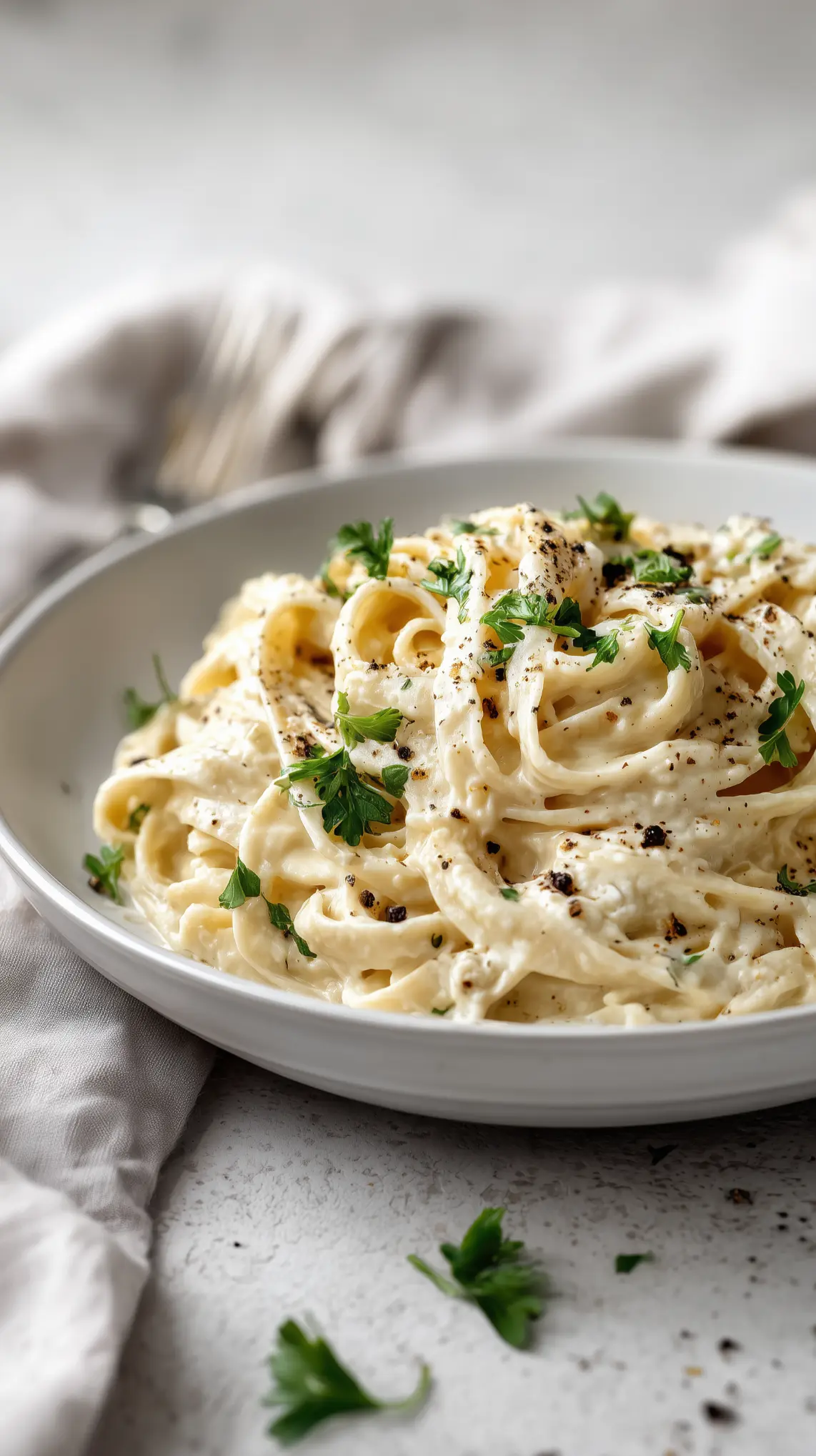 Creamy Vegan Cauliflower Alfredo Pasta