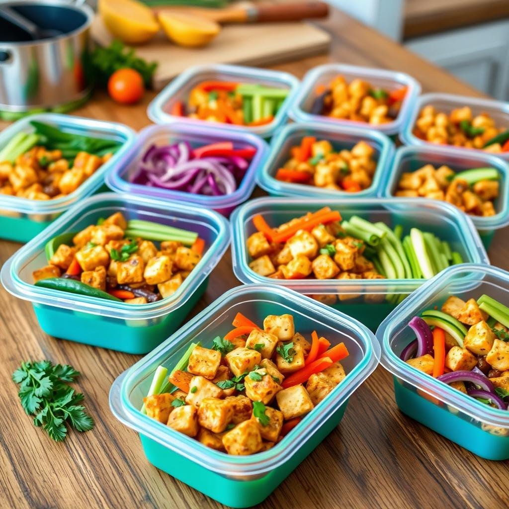 meal prep tofu stir-fry