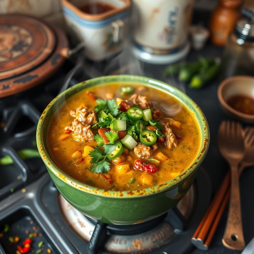 reheating spicy pork chili