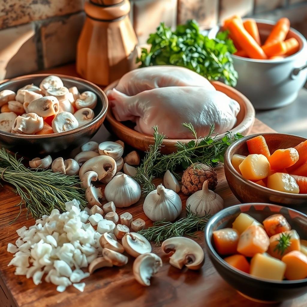 savory chicken stew ingredients