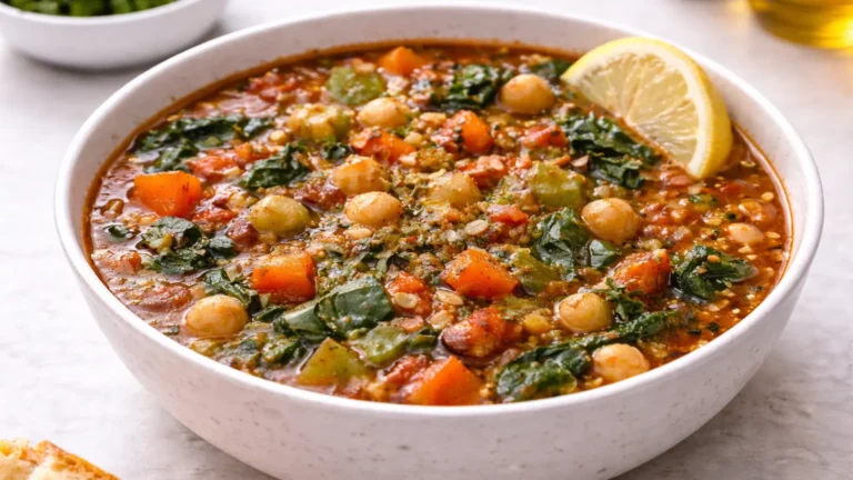 Vegan Moroccan Lentil Soup Recipe