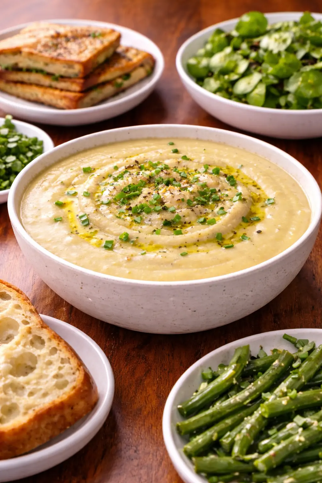 Vegan Roasted Garlic and Potato Soup Recipe