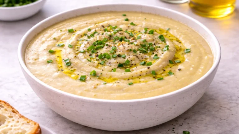 Vegan Roasted Garlic and Potato Soup Recipe