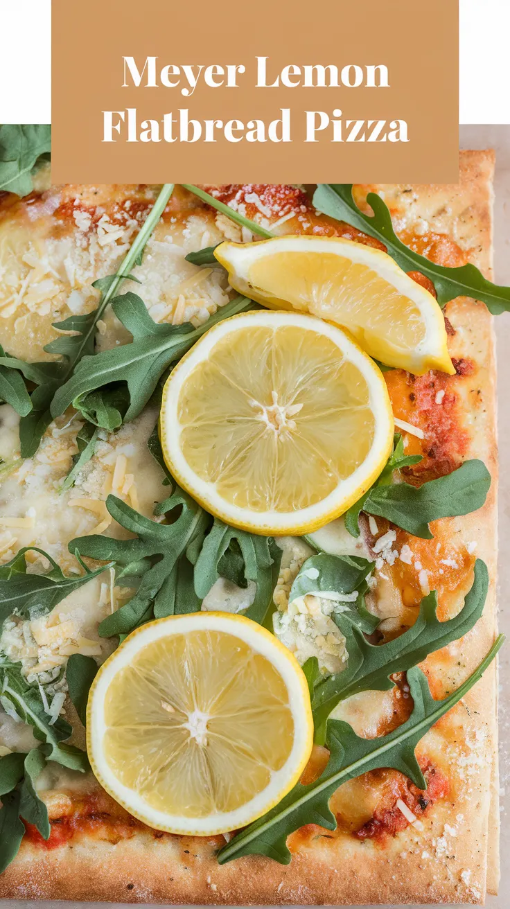Meyer Lemon Flatbread Pizza
