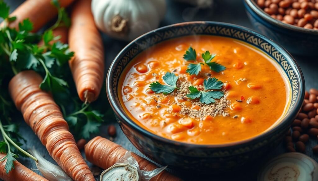 Moroccan Carrot Red Lentil Soup Recipe
