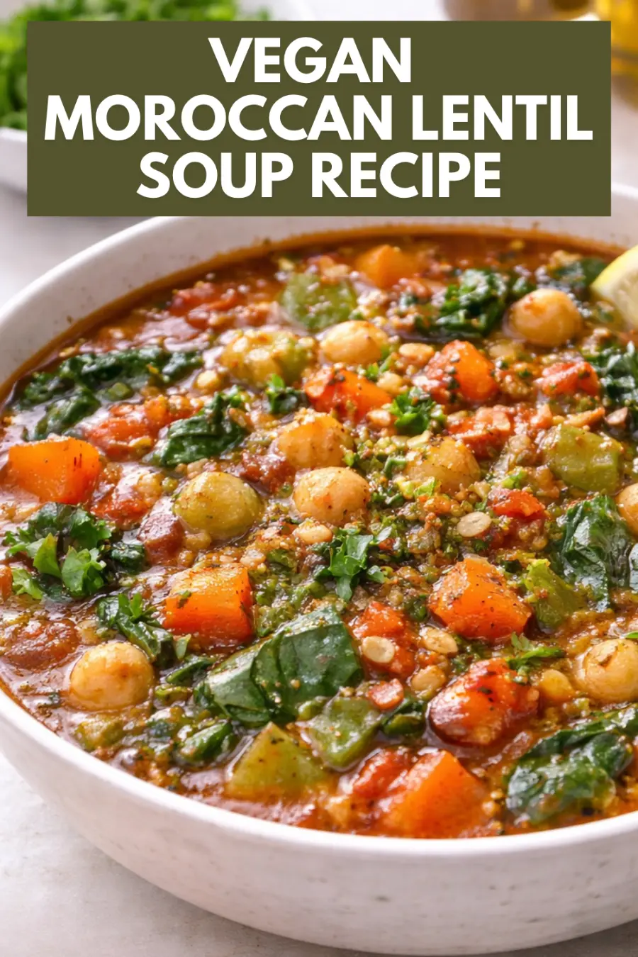 Vegan Moroccan Lentil Soup Recipe