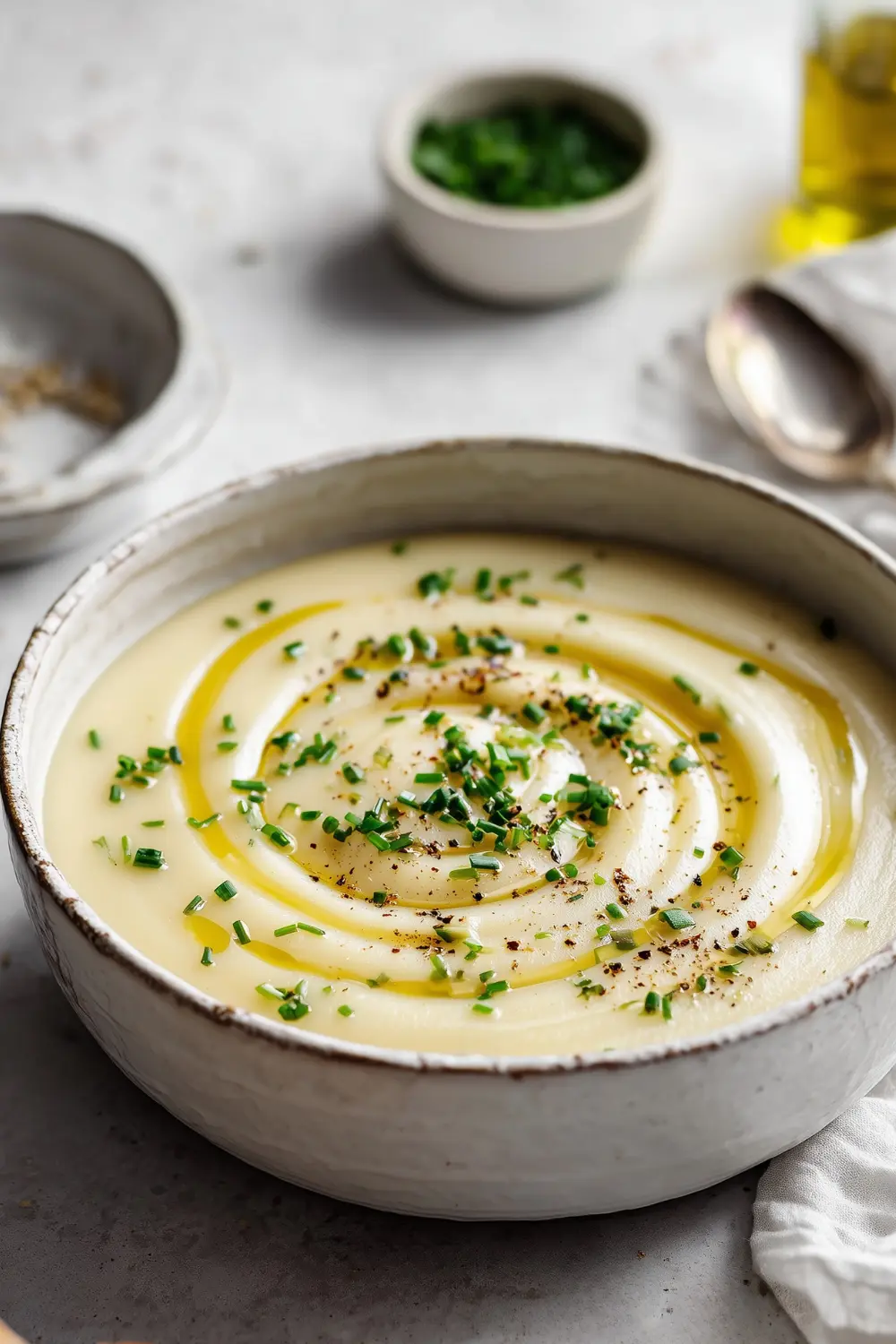 Vegan Roasted Garlic and Potato Soup Recipe