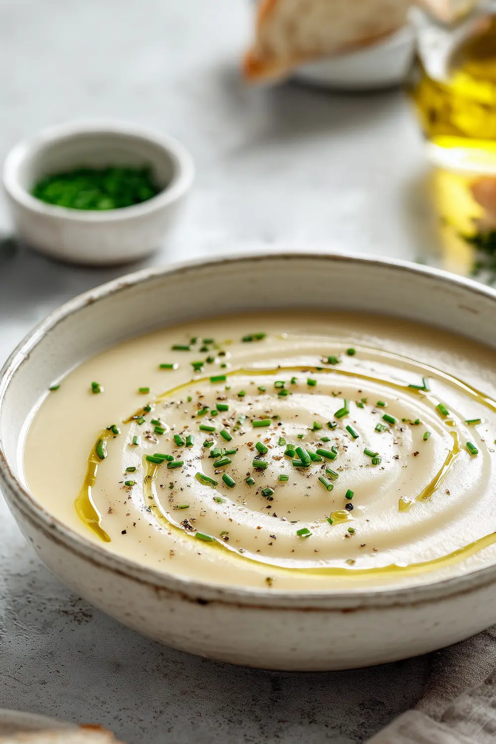 Vegan Roasted Garlic and Potato Soup Recipe