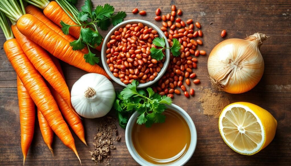 carrot lentil soup ingredients