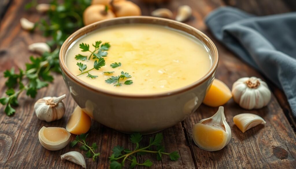 easy garlic soup recipe