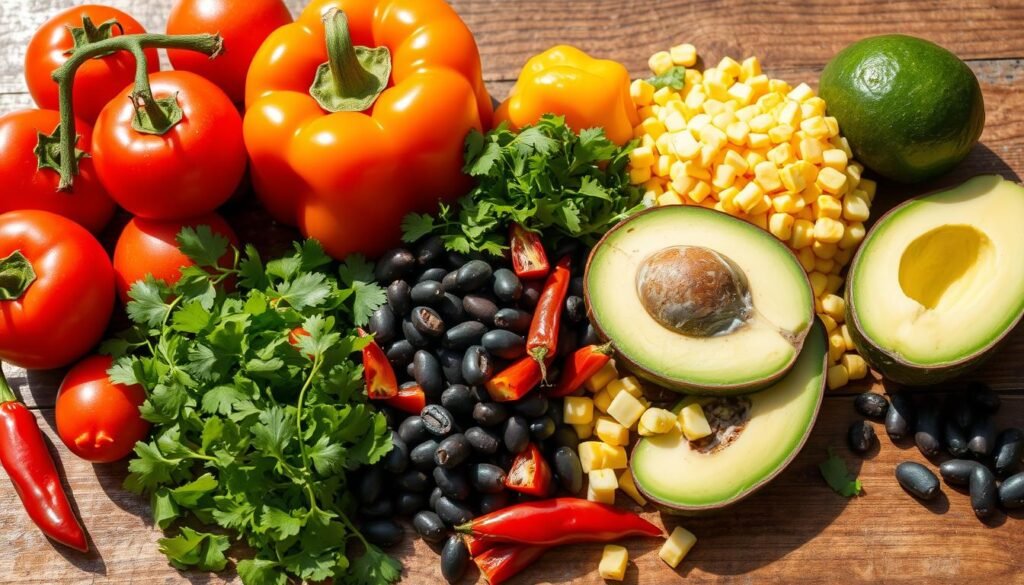 fresh ingredients Tex-Mex soup