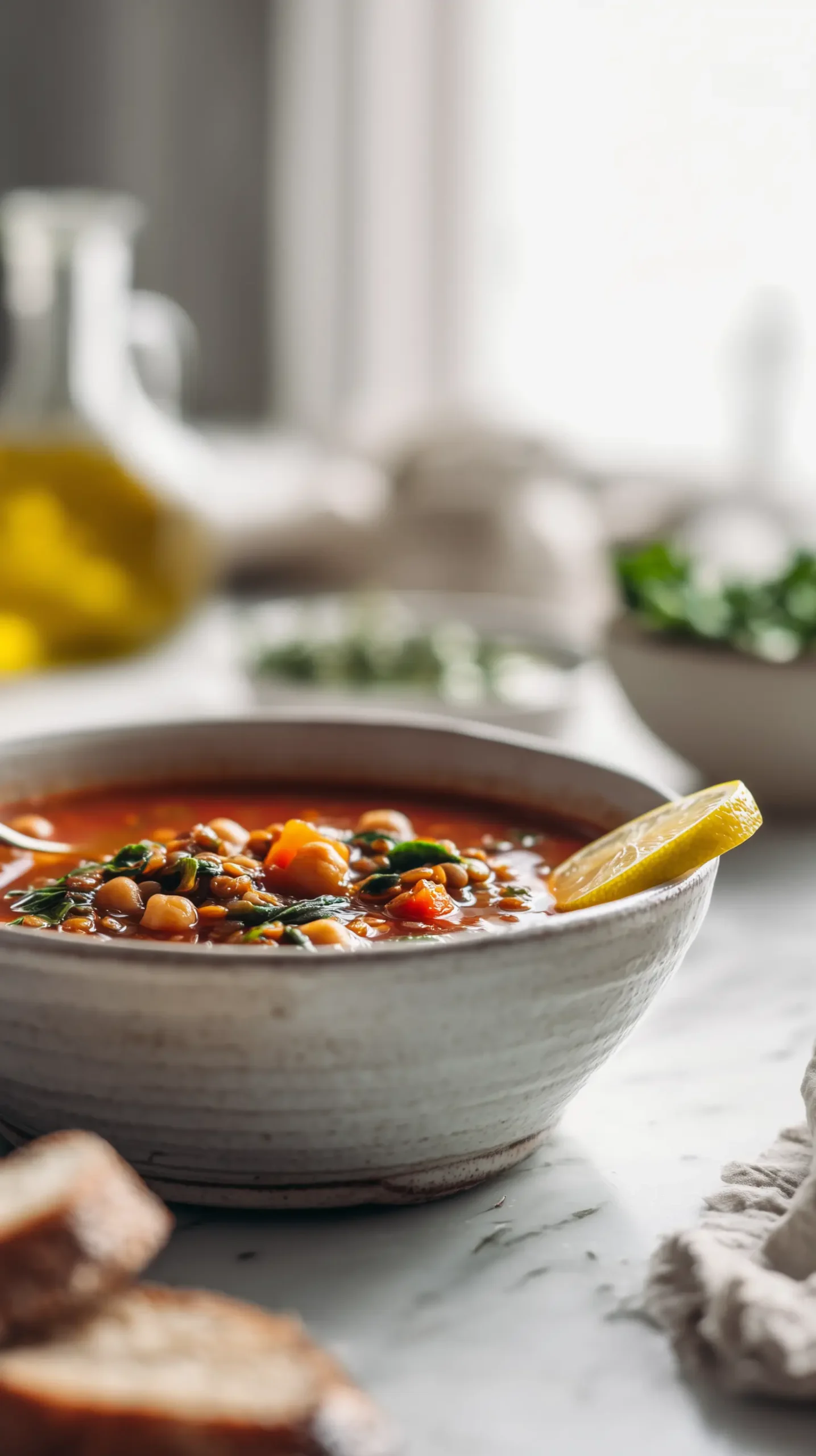 Vegan Moroccan Lentil Soup Recipe
