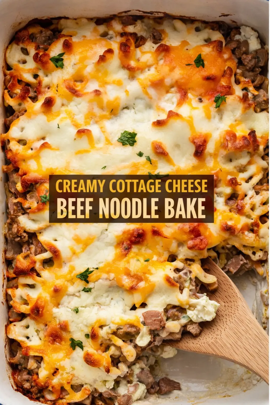 Creamy Cottage Cheese Beef Noodle Bake – A Cheesy Classic