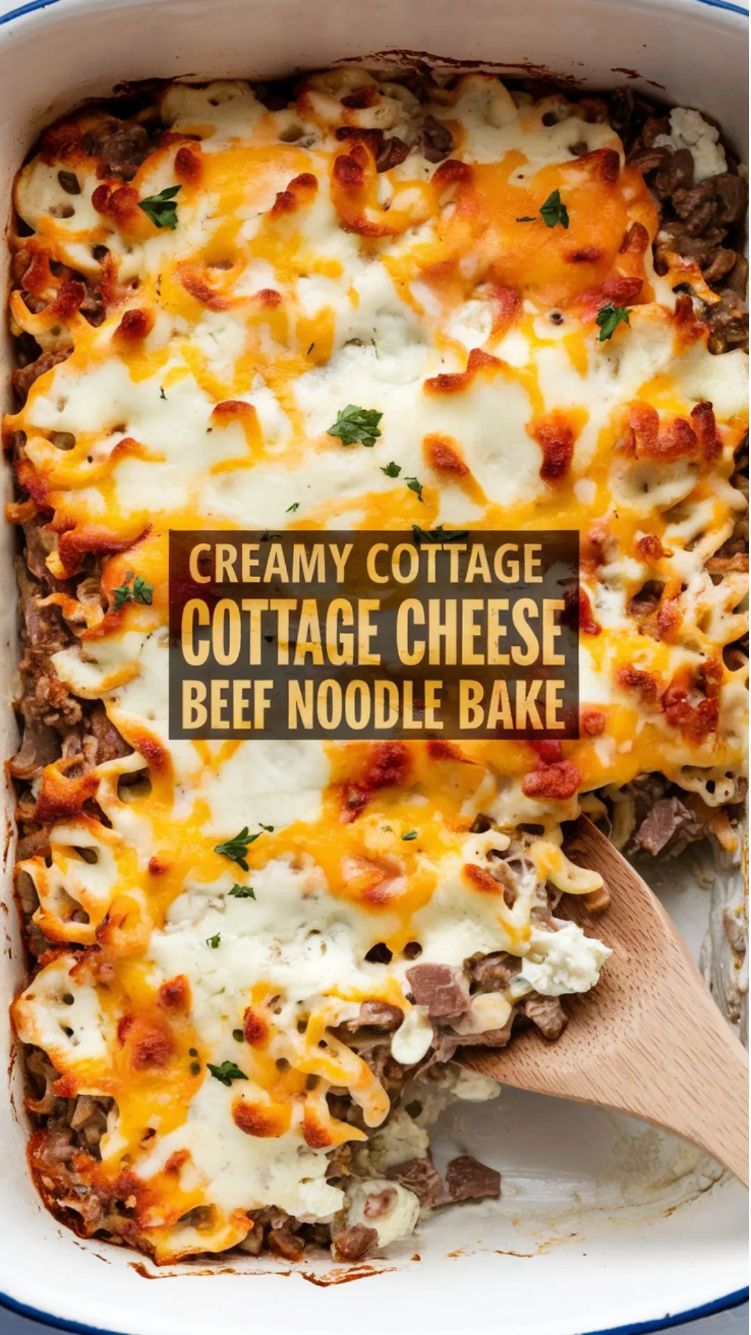 Creamy Cottage Cheese Beef Noodle Bake – A Cheesy Classic