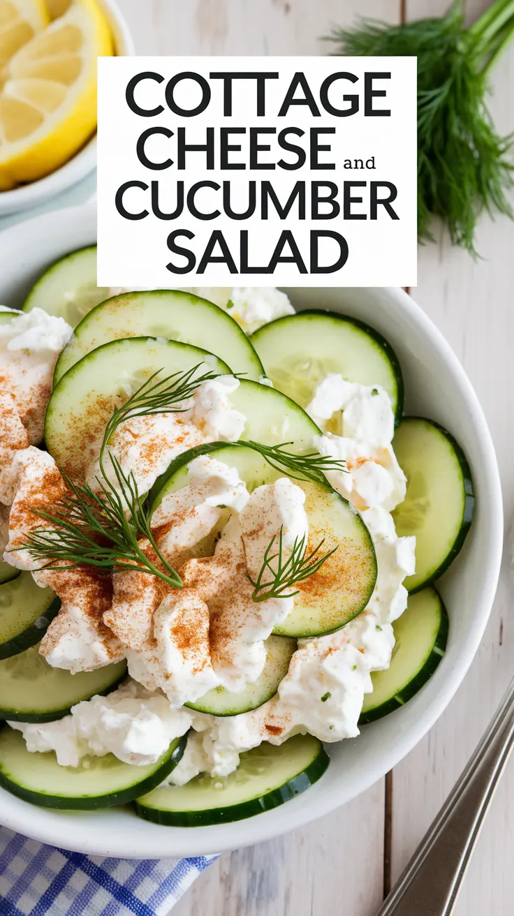 Cottage Cheese and Cucumber Salad – Refreshing and Light with Dill