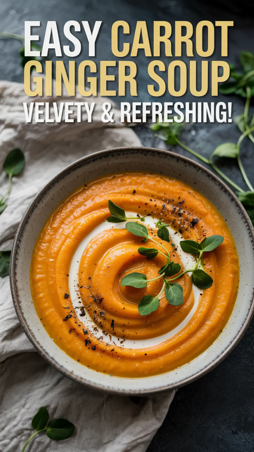 Carrot Ginger Soup – Creamy, Zesty & Comforting