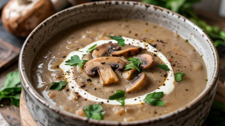 Mushroom and Leek Soup