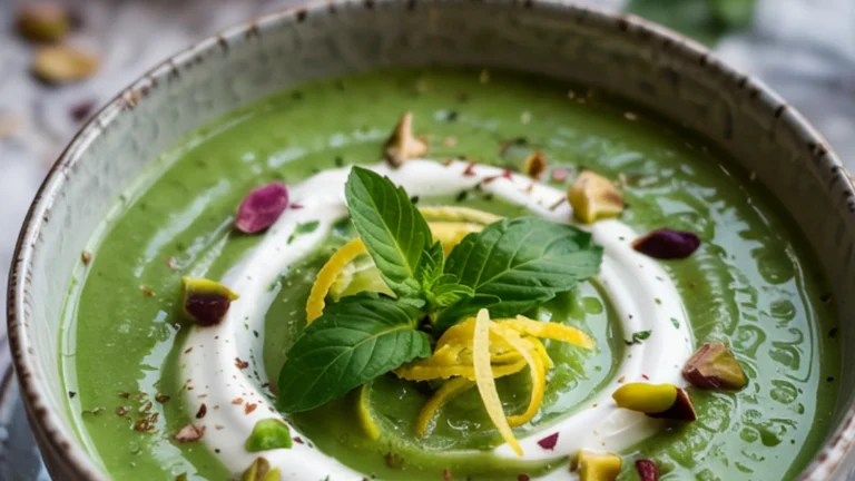 Chilled Pea and Mint Gazpacho