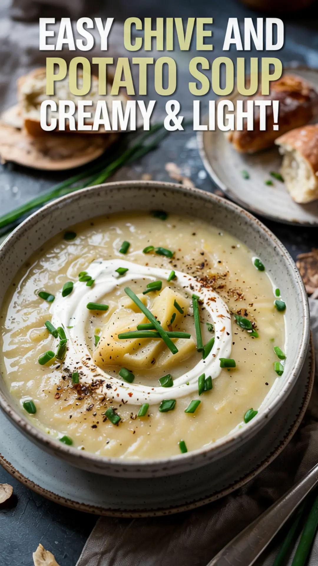 Creamy Chive and Potato Soup – Cozy with a Spring Twist